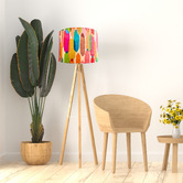 Campana Collective Multi-Colour Mid-Century Cotton Lamp Shade