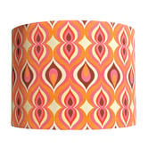 Campana Collective Retro Swirl Cotton Lamp Shade