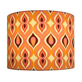 Campana Collective Retro Swirl Cotton Lamp Shade