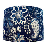 Campana Collective Hamptons In Navy Cotton Lamp Shade
