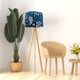 Campana Collective Hamptons In Navy Cotton Lamp Shade