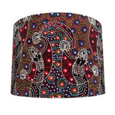 Campana Collective The Red Spirit Aboriginal Cotton Lamp Shade