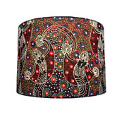 Campana Collective The Red Spirit Aboriginal Cotton Lamp Shade