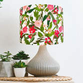 Campana Collective Australian Pink Flowers Cotton Lamp Shade