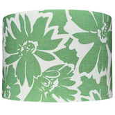 Campana Collective Green Floral Linen Lamp Shade