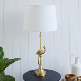 Campana Collective Pavo Metal Peacock Table Lamp