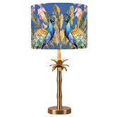 Campana Collective Palma Metal Peacocks Table Lamp