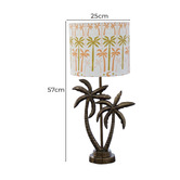 Campana Collective Palmas Metal Double Palm Trees Table Lamp