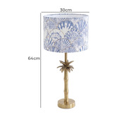 Campana Collective Palma Metal Seashells Table Lamp