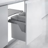 Higold 56L Twin Slide Out Concealed Waste Bin