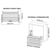 Higold Shearer Pull-Down Overhead Storage Cabinet
