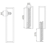 Higold A Series Slide-Out Wardrobe Tie Rack