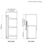 Higold B Series Slide-Out Wardrobe Storage Tray