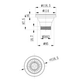 Higold Round Stainless Steel Kitchen Sink Waste Strainer