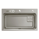 Higold Belle Luxe 800mm Single Stainless Steel Kitchen Sink &amp; Accessories Package