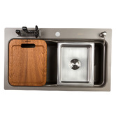 Higold Belle Luxe 800mm Single Stainless Steel Kitchen Sink &amp; Accessories Package