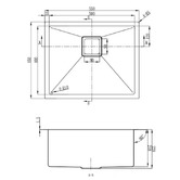 Higold Vante 550mm Single Stainless Steel Kitchen Sink