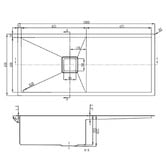 Higold Vante 1000mm Single Kitchen Sink with Drainer
