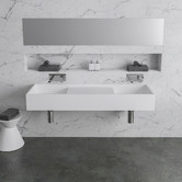 OMVIVO CDesign 1330mm Double Wall Hung Basin