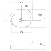 OMVIVO Lilli 400mm Matte White Solid Surface Basin