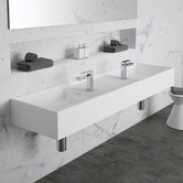 OMVIVO CDesign 1620mm Solid Surface Double Wall Hung Basin