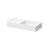OMVIVO Mod 700mm Matte White Wall Hung Basin with Overflow