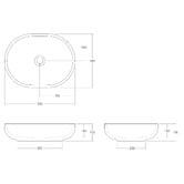 OMVIVO Benna 500mm Pill Above Counter Basin