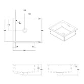 OMVIVO Cdesign 360mm Matte White Undermount Basin with Overflow