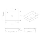 OMVIVO Cdesign 560mm Matte White Undermount Basin with Overflow