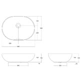 OMVIVO Neve 500mm Pill Above Counter Basin with Overflow