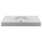 OMVIVO Arki 1200mm Matte White Wall Hung Basin with Overflow