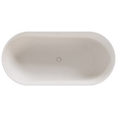 OMVIVO Benna Oval Solid Surface Freestanding Bath with Overflow