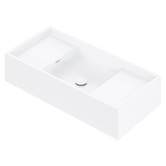 OMVIVO Cdesign 900mm Matte White Wall Hung Basin with Overflow