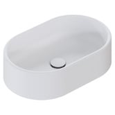 OMVIVO Kanso 500mm Matte White Pill Above Counter Basin