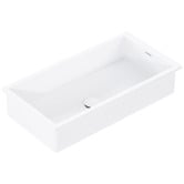 OMVIVO Cdesign 760mm Matte White Undermount Basin with Overflow