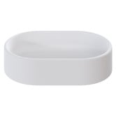OMVIVO Kanso 500mm Matte White Pill Above Counter Basin