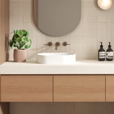 OMVIVO Kanso 500mm Matte White Pill Above Counter Basin
