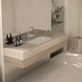 OMVIVO Cdesign 760mm Matte White Undermount Basin with Overflow