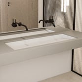 OMVIVO Elba 1160mm Matte White Solid Surface Washplane