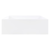 OMVIVO Cdesign Matte White Solid Surface Freestanding Bath with Overflow