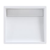 OMVIVO Elba 440mm Matte White Solid Surface Washplane