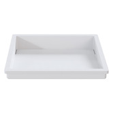 OMVIVO Elba 440mm Matte White Solid Surface Washplane