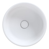 OMVIVO Kanso 350mm Matte White Round Above Counter Basin