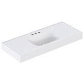 OMVIVO Mia 1200mm Matte White Wall Hung Basin with Overflow
