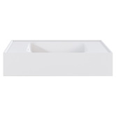OMVIVO Mia 470mm Matte White Wall Hung Basin with Overflow