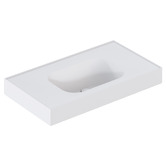 OMVIVO Mia 900mm Matte White Wall Hung Basin with Overflow