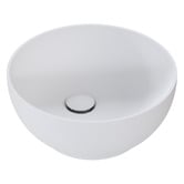 OMVIVO Neve 380mm Round Above Counter Basin with Overflow
