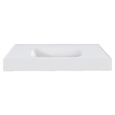 OMVIVO Mia 900mm Matte White Wall Hung Basin with Overflow