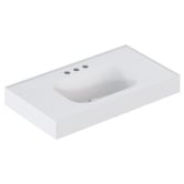 OMVIVO Mia 900mm Matte White Wall Hung Basin with Overflow