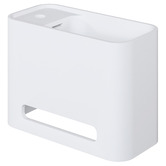 OMVIVO Mod 420mm Matte White Wall Hung Basin with Overflow